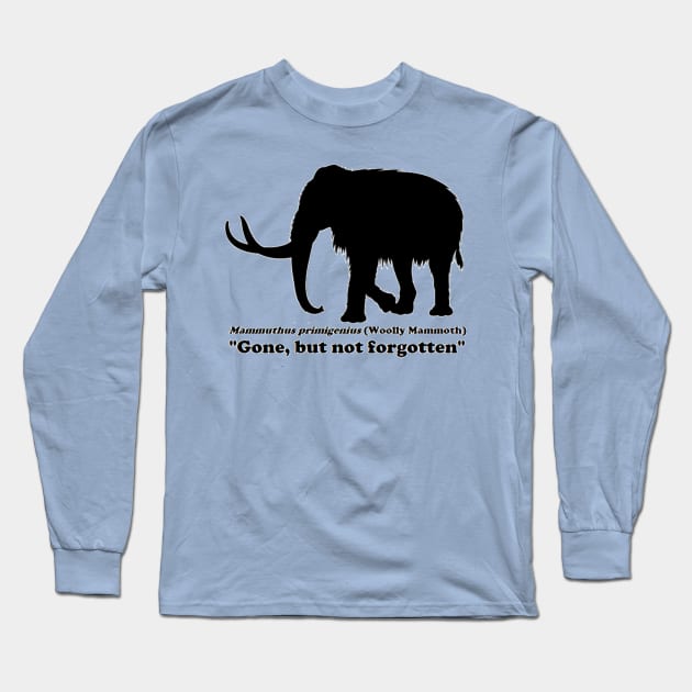 Mammuthus primigenius (Woolly mammoth) Long Sleeve T-Shirt by dabblersoutpost